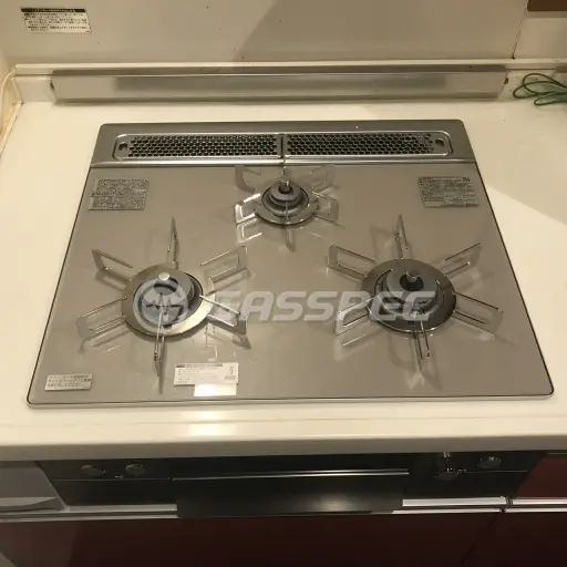 交換後のビルトインガスコンロ（ノーリツ N3WS3PWAS6STESC）