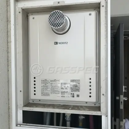 施工後の給湯器（ノーリツ GT-2460SAWX-T-2 BL）