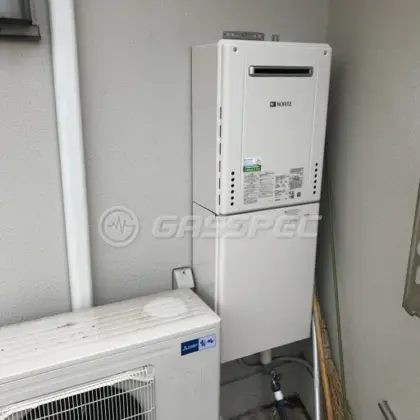 施工後の給湯器（ノーリツ GT-2460SAWX-2 BL）