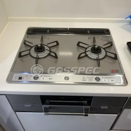施工後のビルトインガスコンロ（リンナイ RHS21W26S13RVR）