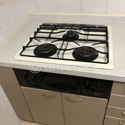 施工前のビルトインガスコンロ（DG3026）