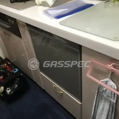 施工後のビルトイン食洗機（パナソニック NP-45MS9S）