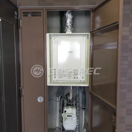 施工後の給湯器（ノーリツ GT-2060SAWX-H-2 BL）