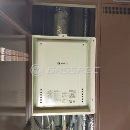 施工後の給湯器（ノーリツ GT-2060SAWX-H-2 BL）