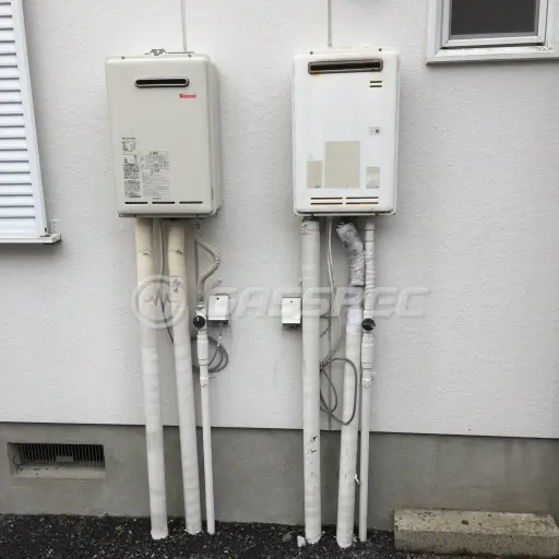交換前の給湯器（リンナイ RUX-V1616W-E）