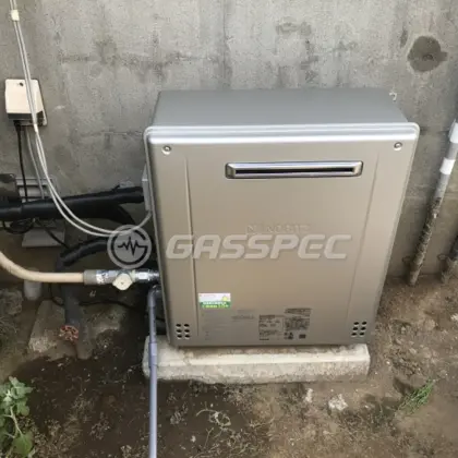 施工後の給湯器（ノーリツ GT-C2062SARX-2 BL）