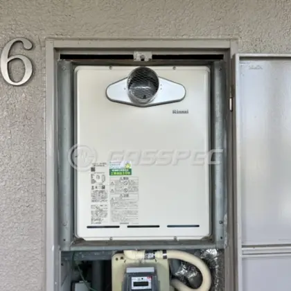 施工後の給湯器（リンナイ RUF-A1615SAT(B)）