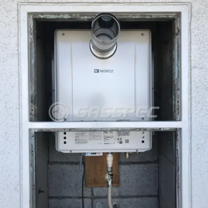 施工後の給湯器（ノーリツ GT-2060SAWX-T-2 BL）