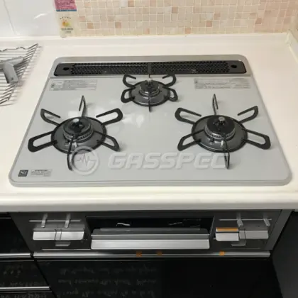 施工後のビルトインガスコンロ（パロマ PD-509WS-60CV）