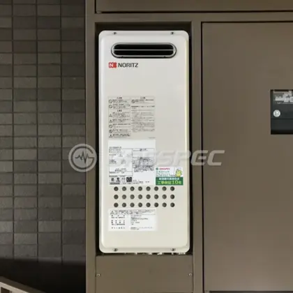 施工後の給湯器（ノーリツ GQ-1628AWX-DX BL）