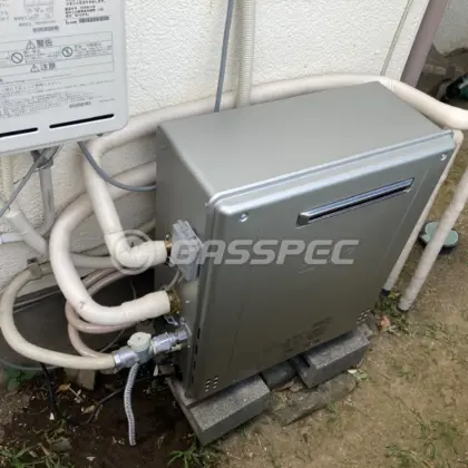 施工後の給湯器（ノーリツ GT-C2062SARX-2 BL）