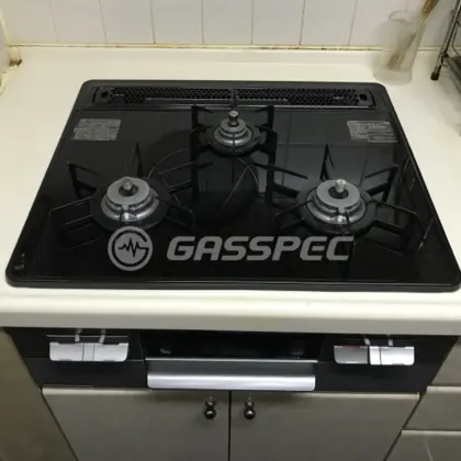 施工後のビルトインガスコンロ（ノーリツ N3WT6RWTSSI）