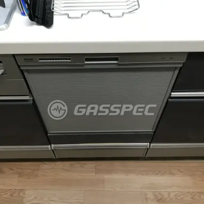 施工後のビルトイン食洗機（リンナイ RSW-C402C-SV）