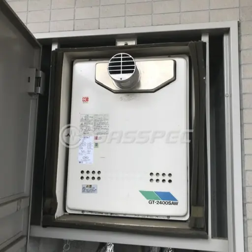 交換前の給湯器（ノーリツ GT-2400SAW-T）