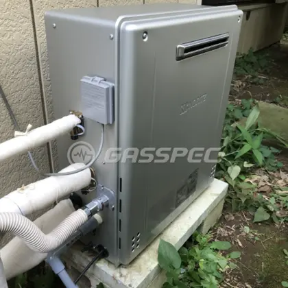 施工後の給湯器（ノーリツ GT-C2462SARX-2 BL）