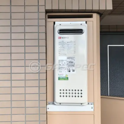 施工後の給湯器（ノーリツ GT-1653AWX-4 BL）