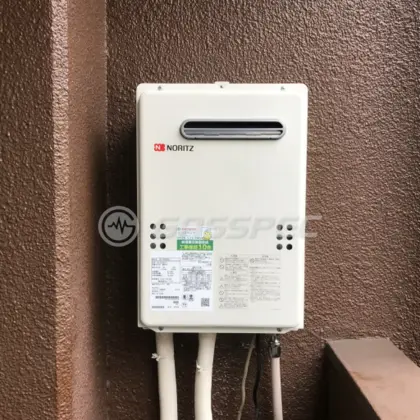 施工後の給湯器（ノーリツ GQ-2039WS-1）