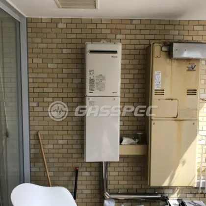 施工後の給湯器（リンナイ RUX-A2406W-E）