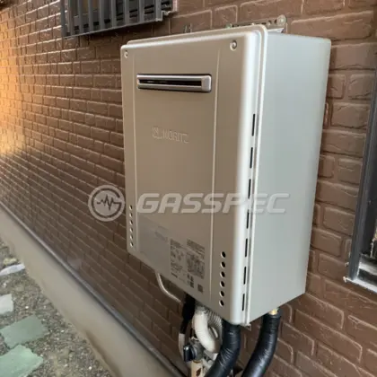 施工後の給湯器（ノーリツ GT-C2462SAWX-2 BL）