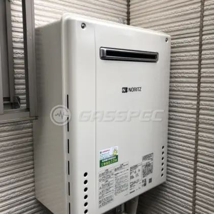 施工後の給湯器（ノーリツ GT-2460SAWX-2 BL）