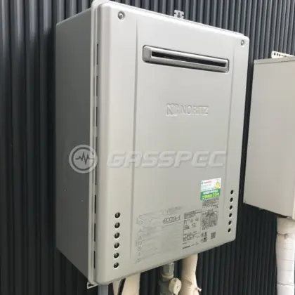 施工後の給湯器（ノーリツ GT-C2462PAWX-2 BL）
