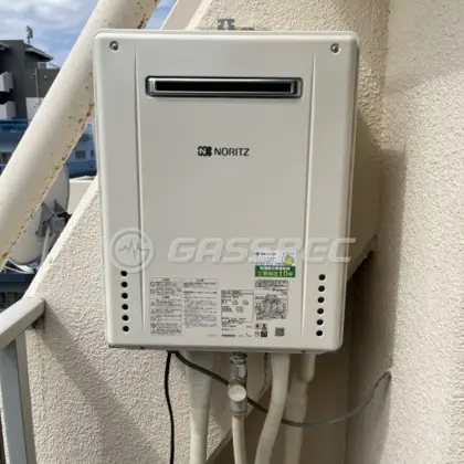 施工後の給湯器（ノーリツ GT-1660SAWX-2 BL）
