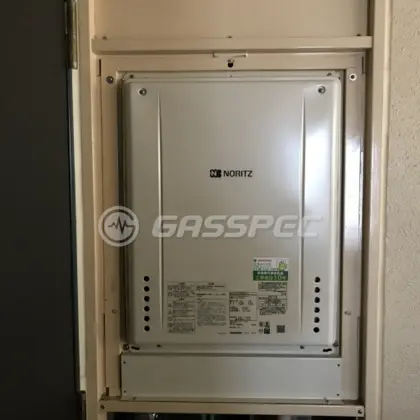 施工後の給湯器（ノーリツ GT-2460SAWX-H-2 BL）