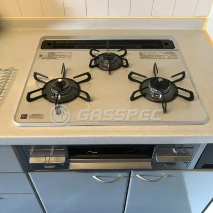 施工後のビルトインガスコンロ（パロマ PD-509WS-60CV）