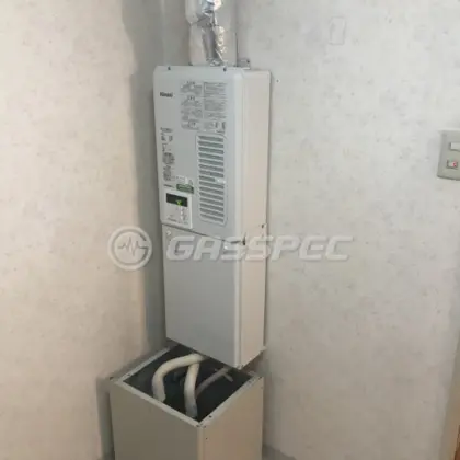 施工後の給湯器（リンナイ RUX-V1615SWFA(A)-E）