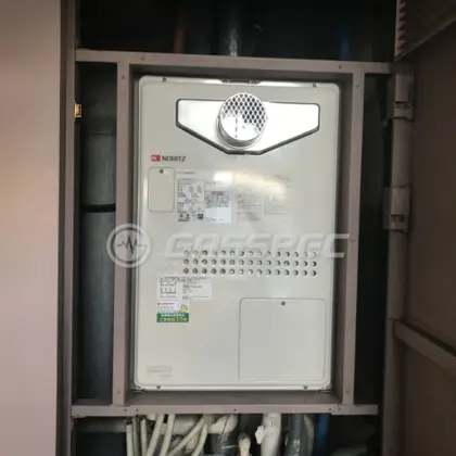施工後の暖房熱源機（ノーリツ GTH-2444AWX3H-T-1 BL）