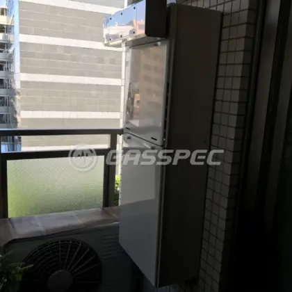 施工後の給湯器（リンナイ RUF-A2005SAW(B)）