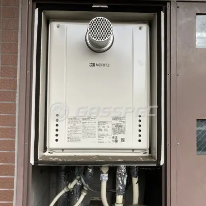 施工後の給湯器（ノーリツ GT-2460SAWX-T-2 BL）