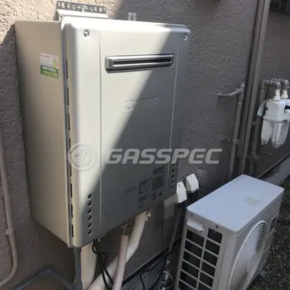 施工後の給湯器（ノーリツ GT-C2462AWX-2 BL）