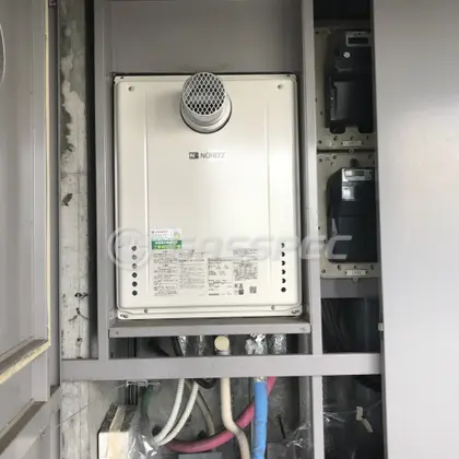 施工後の給湯器（ノーリツ GT-2460SAWX-T-2 BL）
