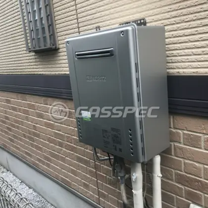 施工後の給湯器（ノーリツ GT-C2462AWX-2 BL）