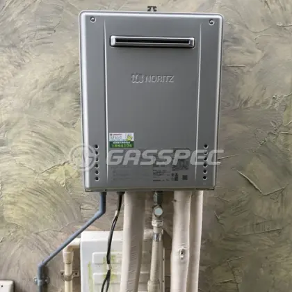 施工後の給湯器（ノーリツ GT-C2462AWX-2 BL）