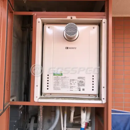 施工後の給湯器（ノーリツ GT-2460SAWX-T-2 BL）