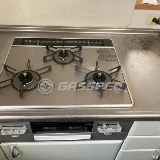 交換後のビルトインガスコンロ（リンナイ RS31W28U12RVW（展示品））