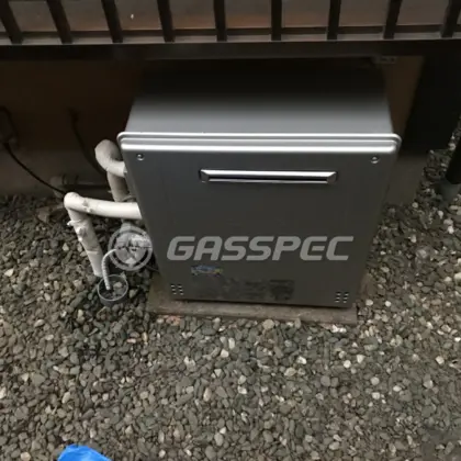 施工後の給湯器（ノーリツ GT-C2462SARX-2 BL）