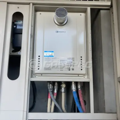 施工後の給湯器（ノーリツ GT-2460SAWX-T-2 BL）