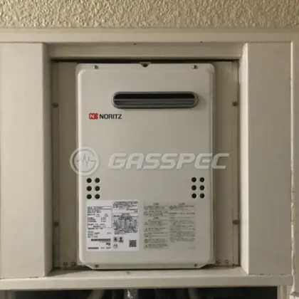 施工後の給湯器（ノーリツ GQ-2039WS-1）