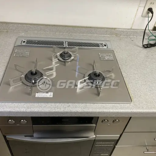 交換後のビルトインガスコンロ（ノーリツ N3S12PWAS6STES）