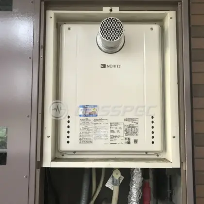 施工後の給湯器（ノーリツ GT-2460SAWX-T-2 BL）