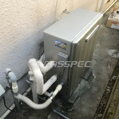 施工後の給湯器（ノーリツ GT-C2462SARX-2 BL）