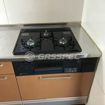 施工後のビルトインガスコンロ（ノーリツ N3GT2RWTQ1）