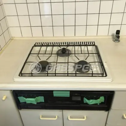 施工前のビルトインガスコンロ