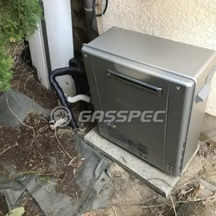 施工後の給湯器（ノーリツ GT-C2062SARX-2 BL）