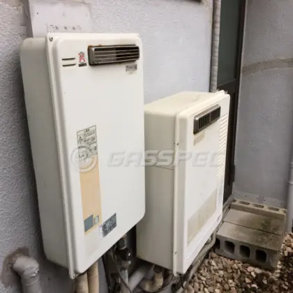 施工前の給湯器（GQ-1600WX）