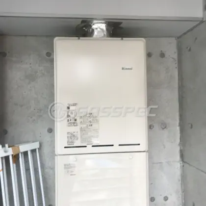 施工後の給湯器（リンナイ RUF-A1615SAU(B)）