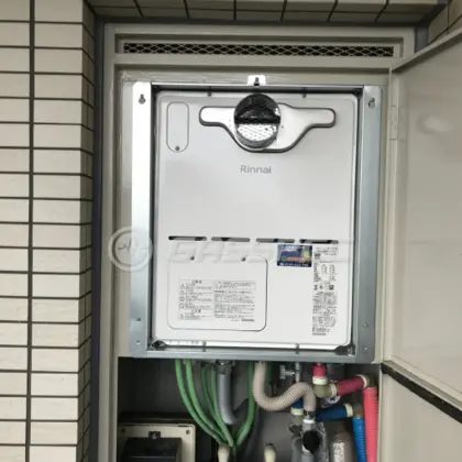 施工後の暖房熱源機（リンナイ RVD-A2400AT2-3(B)）